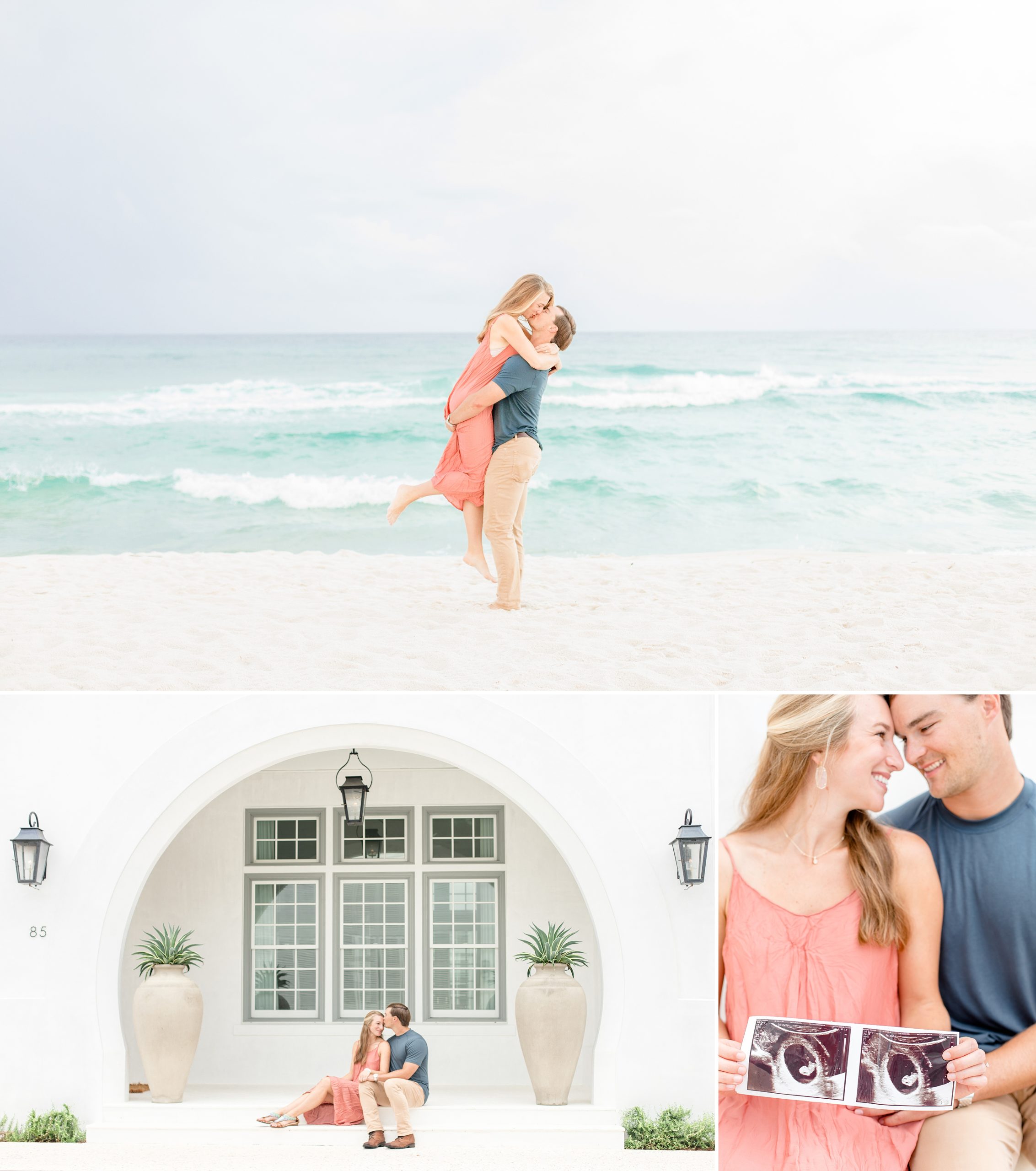 30A Alys Beach Anniversary Session & Pregnancy Announcement - Katie & Alec Photography